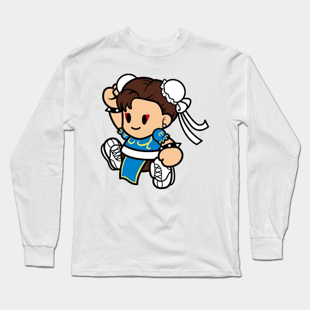 Cute Chun Li Long Sleeve T-Shirt by Samtronika